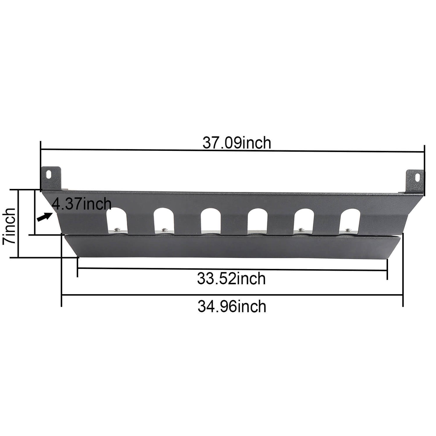 Jeep JK Front Skid Plate Textured Black Steel for 2007-2018 Jeep Wrangler JK Jeep JK Parts 204 8