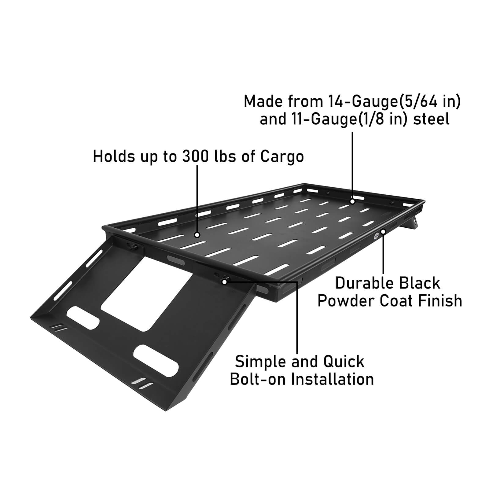 Jeep JK & JL Interior Cargo Basket/Rack (07-22 Wrangler 4 doors) - Ultralisk 4x4 BXG.2073-S 15