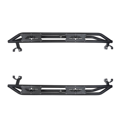 Jeep JK Running Boards and Tubular Half Doors Combo for Jeep Wrangler JK 2007-2018 BXG106136 Jeep JK Side Steps Jeep Tube Doors Jeep Half Doors u-Box Offroad 7