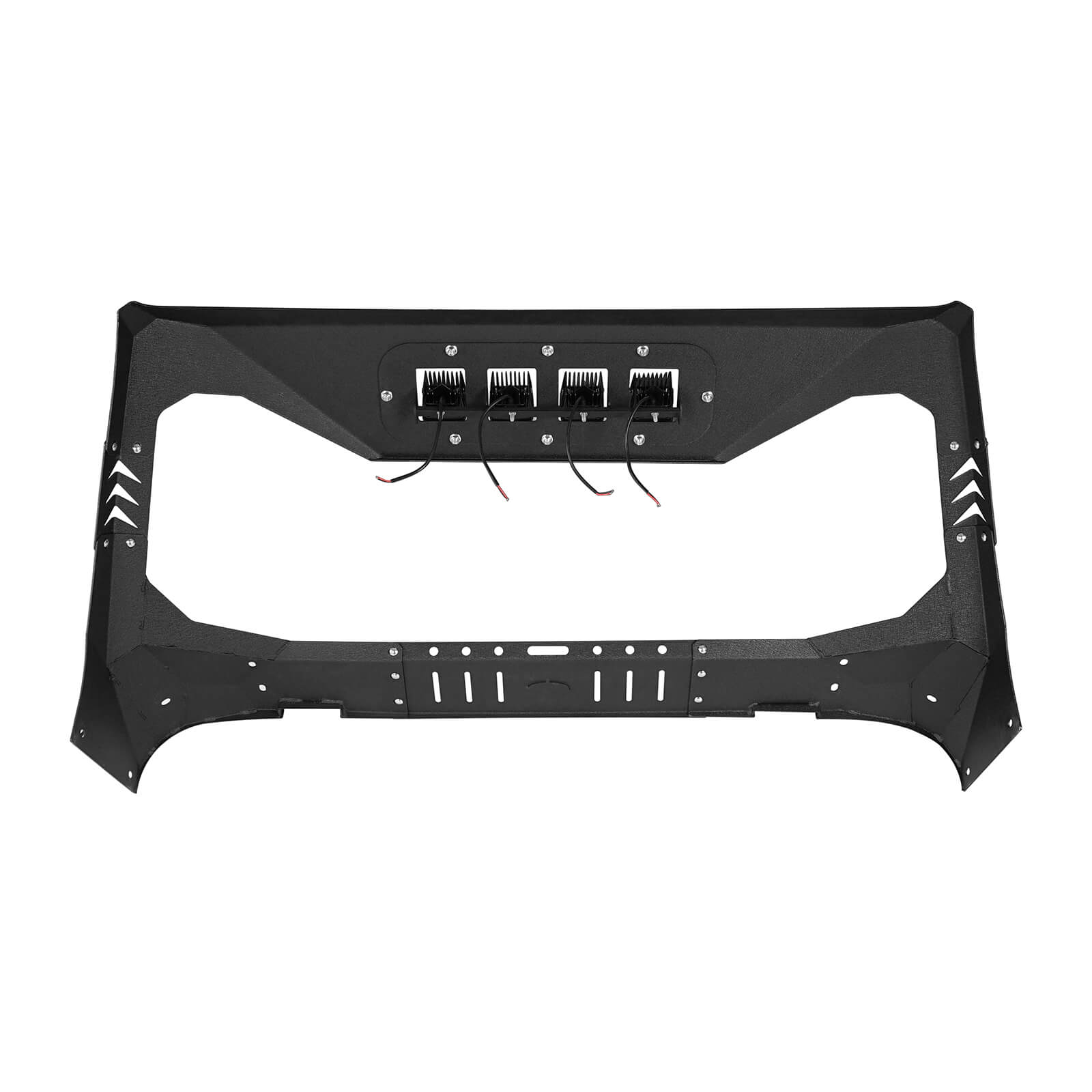 Jeep JL Full-width Front Bumper w/Mad Max Grill & Windshield Frame Cover for Jeep Wrangler JL ultralisk4x4 u30213024  14