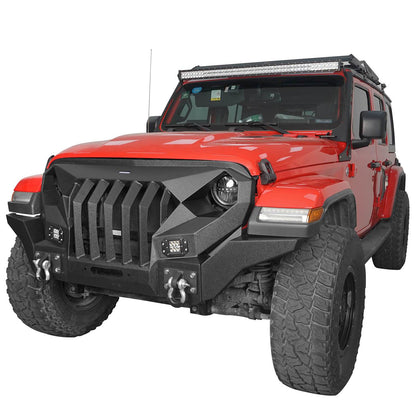 Mad Max Front Bumper & Rear Bumper w/Tire Carrier(18-24 Jeep Wrangler JL) - ultralisk4x4