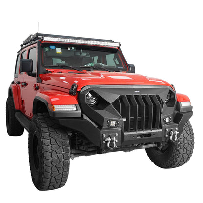 Mad Max Front Bumper & Rear Bumper w/Tire Carrier(18-24 Jeep Wrangler JL) - ultralisk4x4