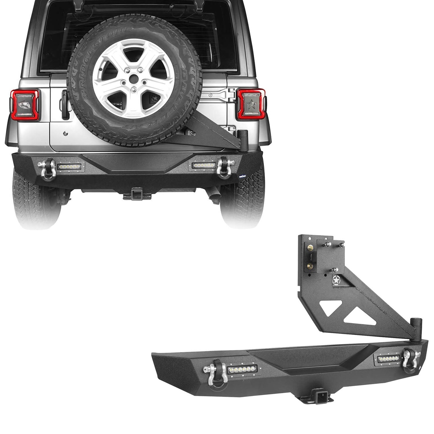 Jeep JL Rear Bumper for 2018-2023 Jeep Wrangler JL - Ultralisk 4x4