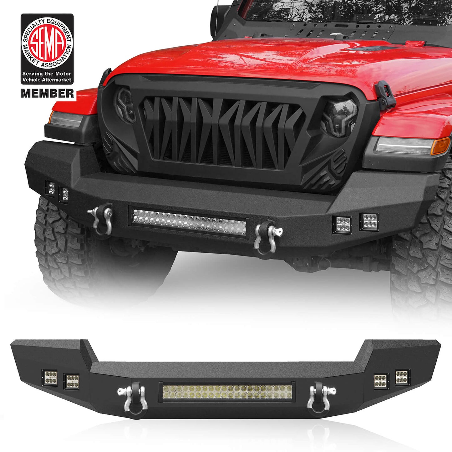 Jeep Wrangler & Gladiator Climber Offroad Front Bumper(18-23 JL & 20-23 JT)- ultralisk4x4 BXG.3011 1