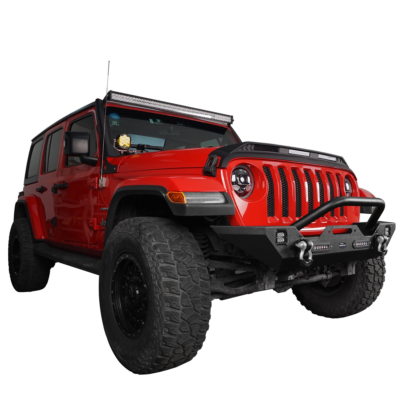 Front Bumper w/Winch Plate Mid Width Bumper(20-24 Jeep Gladiator JT & Jeep Wrangler JK & JL) - Ultralisk 4x4