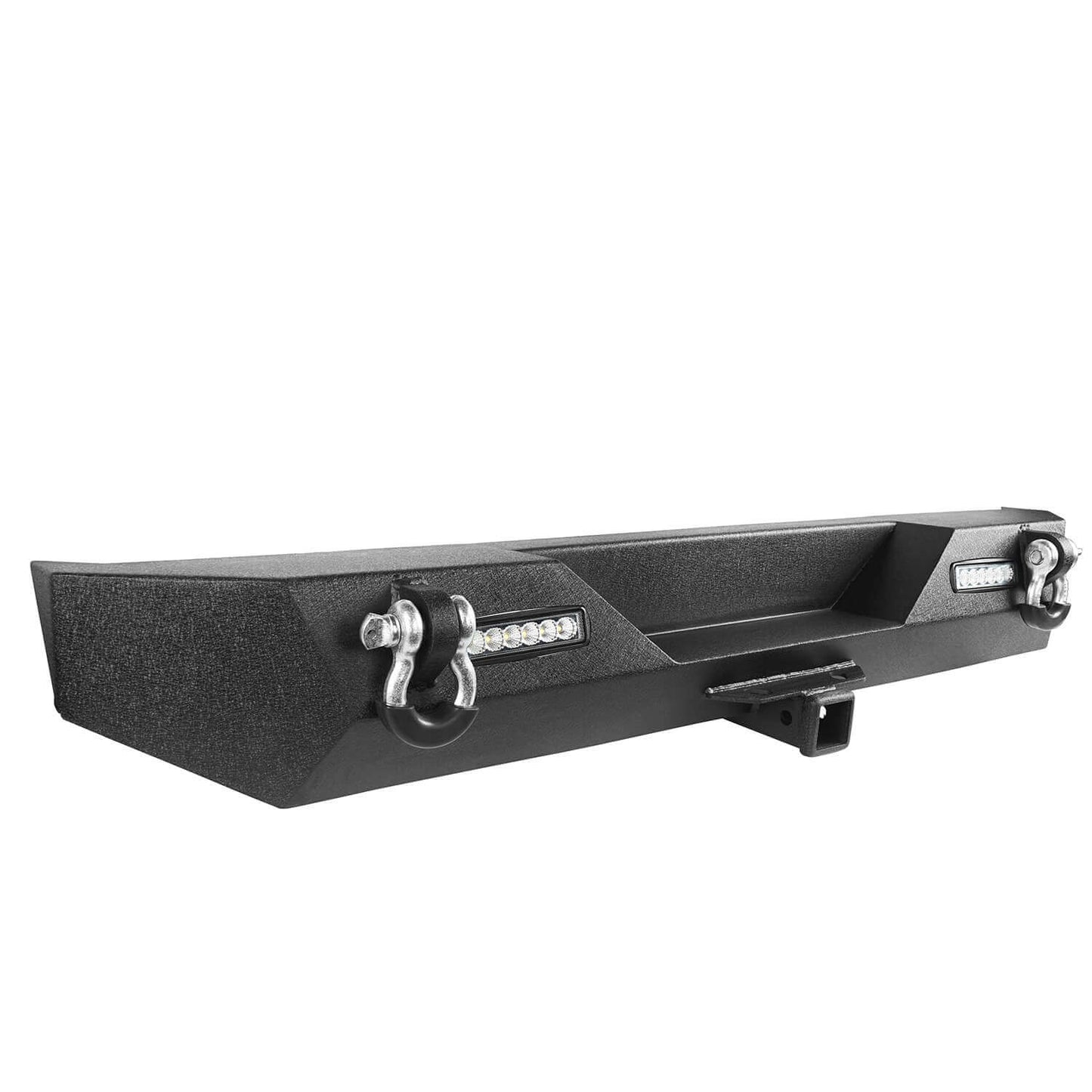 Different Trail Rear Bumper w/2" Hitch Receiver for Jeep Wrangler TJ YJ 1987-2006 BXG120 6