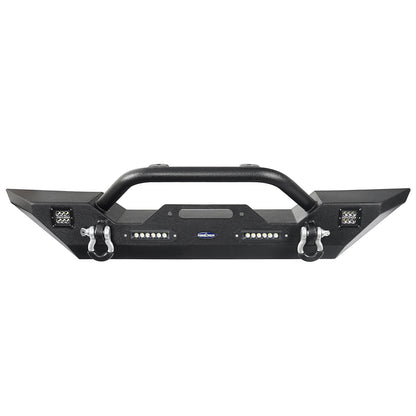 Mid Width Front Bumper w/Winch Plate(07-24 Jeep Wrangler JK & JL & Jeep Gladiator JT) - ultralisk4x4