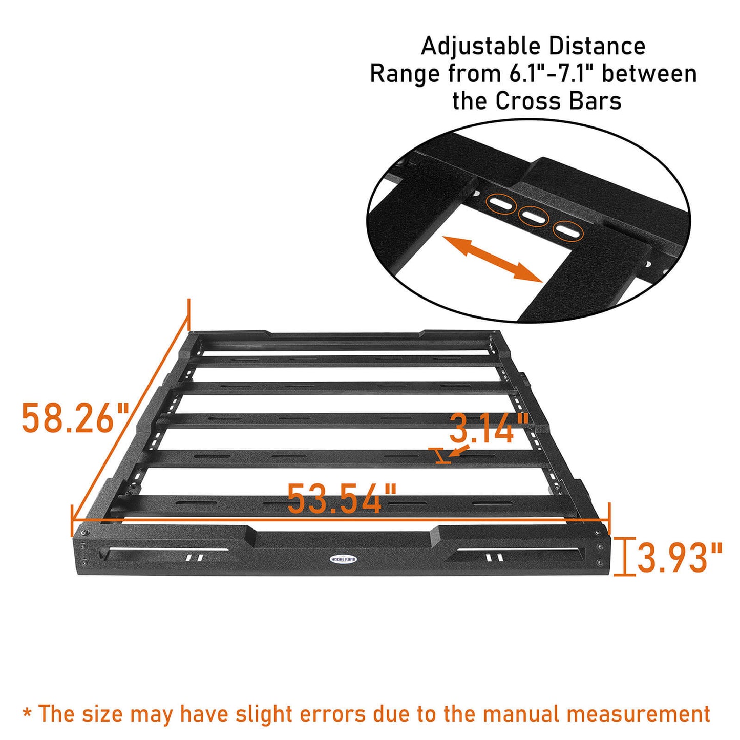 HR Hard Top Steel Roof Rackfor18-22 Jeep Wrangler JL 4 Door & 20-22 Gladiator JT BXG.3035-S 9