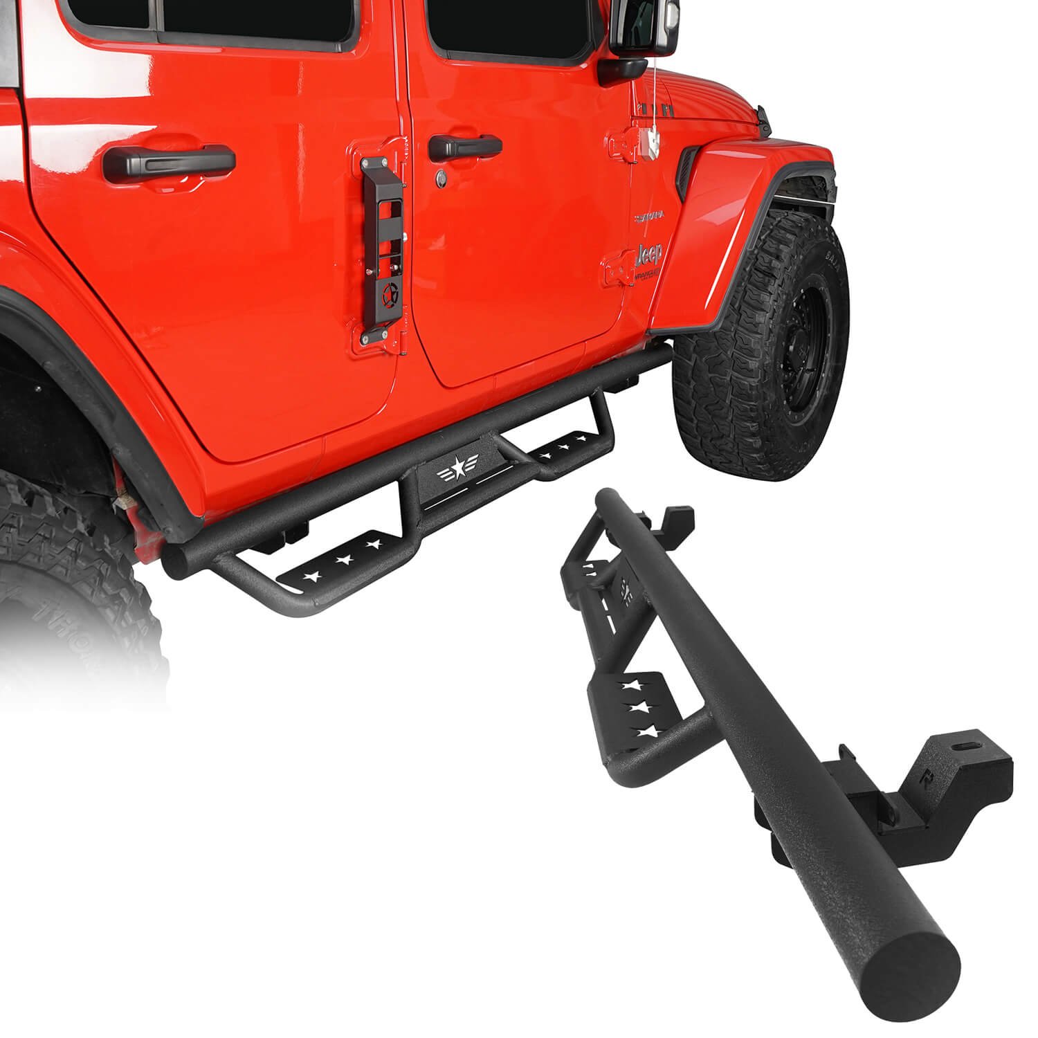 Jeep JL Side Steps Drop Steps for Jeep Wrangler JL 2018-2024