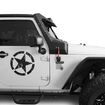 Mad Max Front Bumper w/Steel Grille Guard & Windshield Frame Cover(07-18 Jeep Wrangler JK) - ultralisk4x4