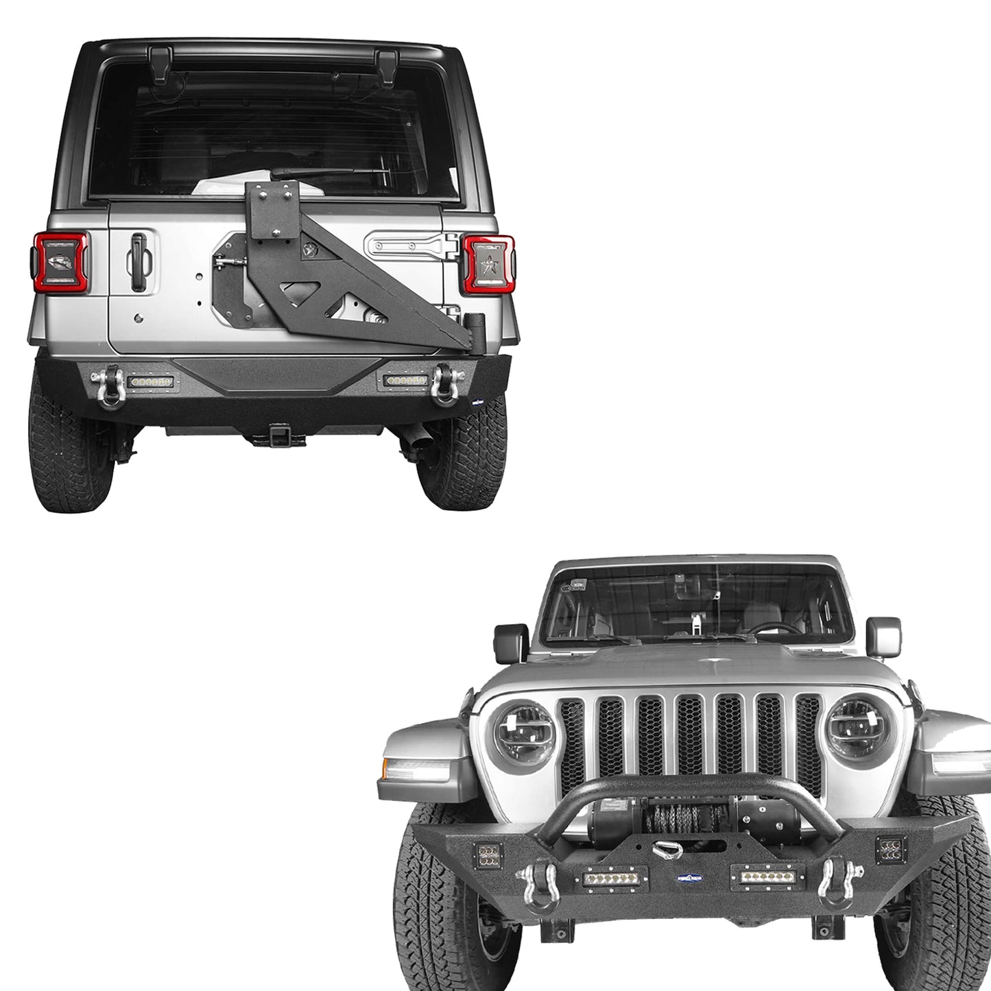 Jeep JL Rear Bumper w/Swing Out Tire Carrier(18-24 Jeep Wrangler JL) - Ultralisk 4x4