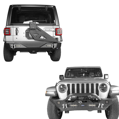 Jeep JL Rear Bumper w/Swing Out Tire Carrier(18-24 Jeep Wrangler JL) - Ultralisk 4x4