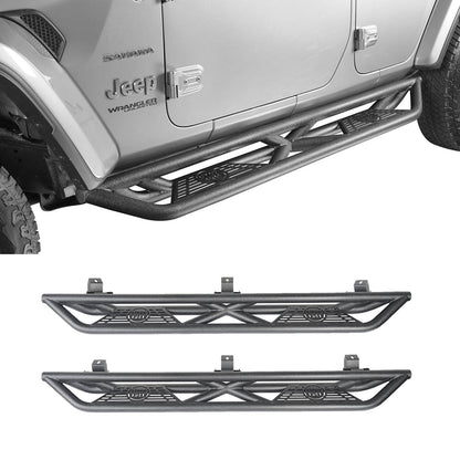 Mid Width Front Bumper & Running Boards (18-25 Jeep Wrangler JL 4 Door) - ultralisk4x4