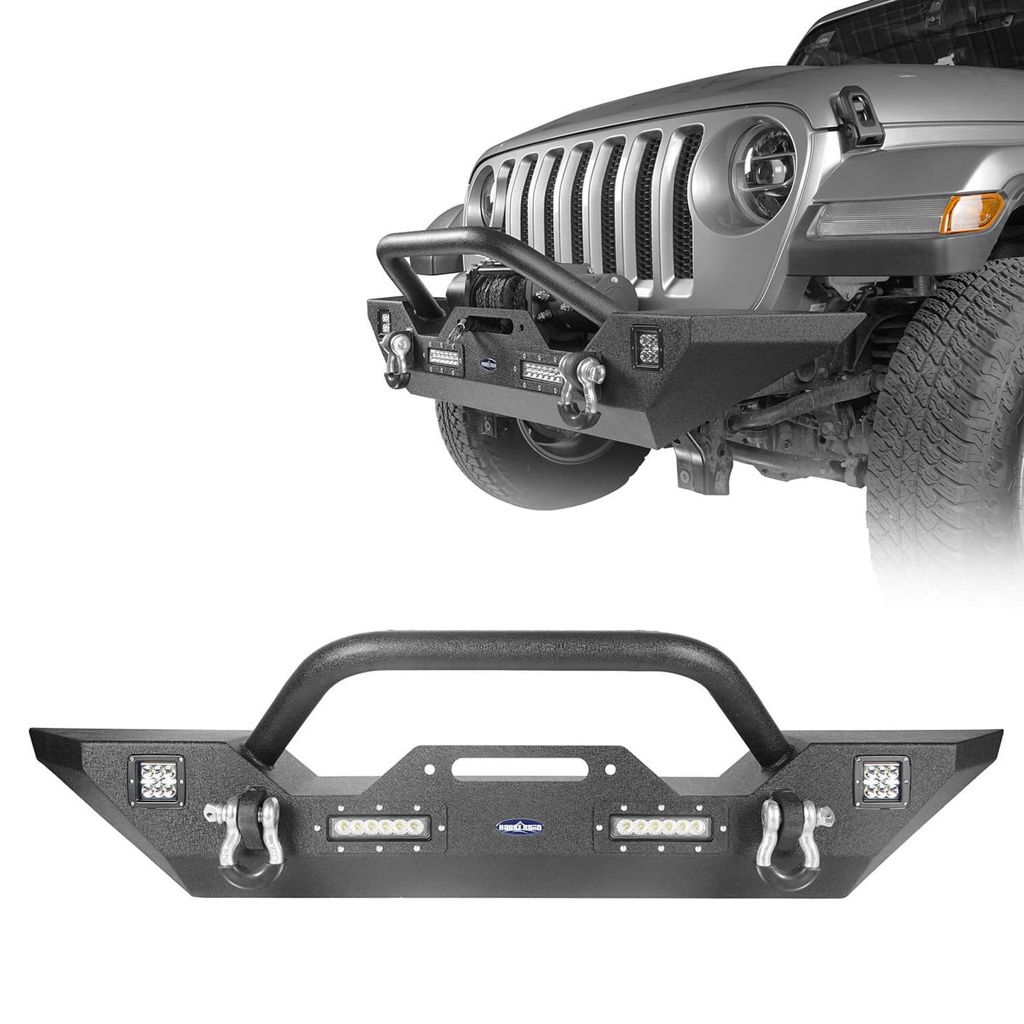 Mid Width Front Bumper & Running Boards (18-25 Jeep Wrangler JL 4 Door) - ultralisk4x4