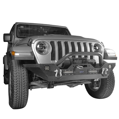 Mid Width Front Bumper & Running Boards (18-25 Jeep Wrangler JL 4 Door) - ultralisk4x4