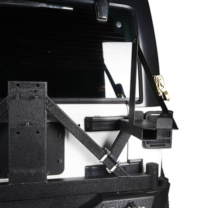 5.3 Gallon Jerry Can Mount Spare Tire Jerry Can Holder for 2007-2018 Jeep Wrangler JK 4