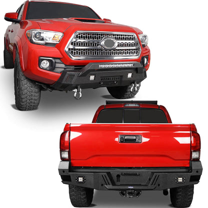 Tacoma Front Bumper & Rear Bumper w/Lights for 2016-2023 Toyota Tacoma - ultralisk4x4 b42024204-3