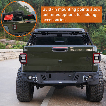 Jeep Gladiator JT & Toyota Tacoma 12.2" High Overland Bed Rack  BXG.9904-S 7