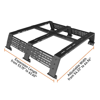 Truck 12.2" High Overland Bed Rack - Ultralisk 4x4 BXG.9908-S 16