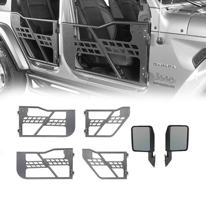 Tubular Doors & Side Mirrors & Door Storage (20-24 Jeep Gladiator JT) - ultralisk4x4