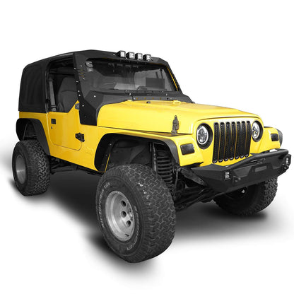 Windshield Frame Cover Visor Cowl Armor w/Lights(97-06 Jeep Wrangler TJ) - ultralisk4x4