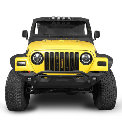 Windshield Frame Cover Visor Cowl Armor w/Lights(97-06 Jeep Wrangler TJ) - ultralisk4x4